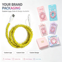 Câble de données USB texturé à paillettes jaunes 3 en 1 avec strass, cordon de charge universel multi-embouts pour téléphone portable