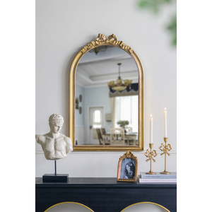 Baroque Style Gold Arch <b>Mirror</b> 23.6 x 37.3 Inches Wall Decor - Product Image 4