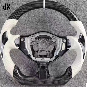 Volant de voiture pour <span class=keywords><strong>Infiniti</strong></span> G35 Fx35 Qx70 Qx60 pour <span class=keywords><strong>Nissan</strong></span> Sylphy 370z 350z f Sports Leather Carbon Fiber Steering Wheel - Product Image 4