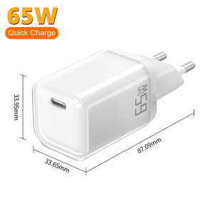Chargeur GaN portable 45W 65W en gros, adaptateur secteur USB-C PD 3.0, chargeur mural rapide pour ordinateur portable Huawei <span class=keywords><strong>Xiaomi</strong></span>, chargeur USB-C - Product Image 3