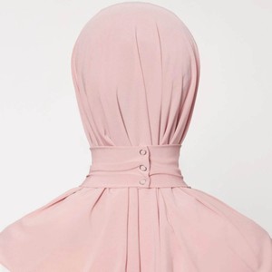 Hot Selling Bamboo <b>Jersey</b> Instant <b>Hijab</b> Cap Solid Pattern Stretchable and Breathable for Muslim Women - Product Image 2