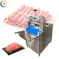 Trancheuse industrielle automatique entièrement électrique de viande de volaille congelée découpeuse de fromage de porc