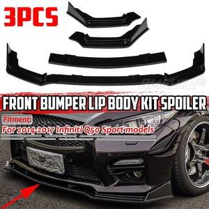 <b>Car</b> Front Bumper Lip Spoiler Splitter Lip <b>Diffuser</b> Bumper Guard Apron Body Kit <b>for</b> Infiniti Q50 Standard/Sport Version 2014-2017 - Product Image 1