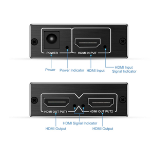 Nouveau stock suffisant le plus bas 2023 vente chaude 2020 <span class=keywords><strong>meilleur</strong></span> répartiteur <span class=keywords><strong>HDMI</strong></span> <span class=keywords><strong>4K</strong></span> 60Hz UHD 2.0 1x2 prise en charge HDCP 1.4 répartiteur HDR <span class=keywords><strong>HDMI</strong></span> 2.0 répartiteur HDMI2.0 <span class=keywords><strong>4K</strong></span> pour PS4 - Product Image 1