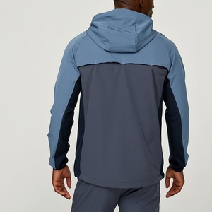 Veste de sport imperméable et coupe-vent à manches longues avec logo réfléchissant, couleur personnalisée, légère, nouvelle collection pour hommes 2024 - Product Image 5