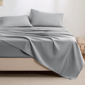 100% microfibre vente en gros OEKO-<span class=keywords><strong>TEX</strong></span> Standard 100 draps housses solides 4 pièces ensembles de draps de lit - Product Image 5