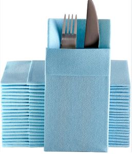 Vente en gros d'usine OEM qualité <span class=keywords><strong>de</strong></span> luxe avec poche à couverts imprimés colorés 1 pli serviettes jetables Airlaid en lin - Product Image 6