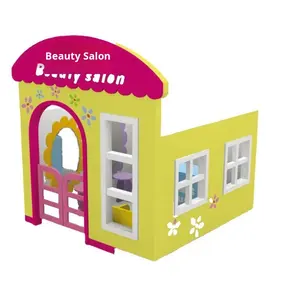 Casa de Muñecas de Madera para Jardín de Infancia, Hospital, Cocina, Supermercado, Banco, <span class=keywords><strong>Juego</strong></span> de Imitación, <span class=keywords><strong>Juego</strong></span> de Roles, 120x120x135cm - Product Image 2