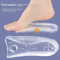 Coussinets de talon en gel auto-adhésifs, coussinets de protection en silicone souple, antidérapants, inserts de chaussures confortables, soulagement de la douleur pour femmes