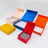 Boîte à bijoux personnalisée en velours bleu royal, coffret souvenir noir noble, collection rigide de prestige, MOQ 50 pièces, boîte cadeau magnétique
