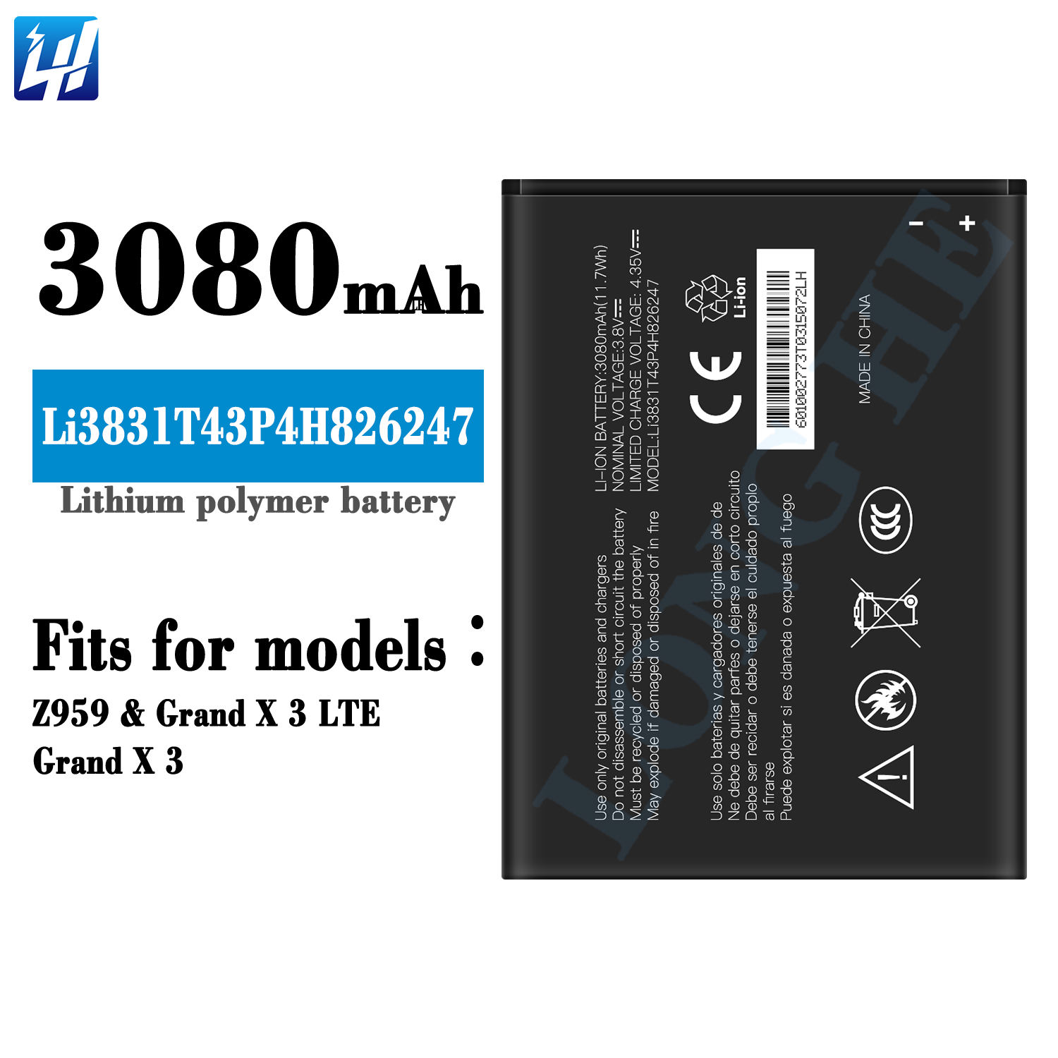 for Z959 Grand X 3 LTE Grand X 3