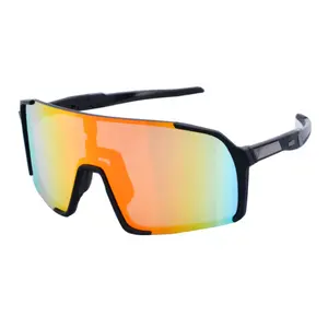 OEM ODM المصنع مخصص UV400 نمط جديد في الهواء الطلق tr90 الرياضة عدسة كبيرة النظارات الشمسية ركوب النظارات الشمسية الصيد النظارات الشمسية