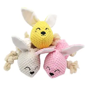 JJT 팩토리 도매 맞춤형 봉제 꿀벌 애완 동물 장난감 개 씹는 대화 형 동반자 장난감