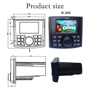 Accessoires marins compétitifs de qualité Lecteur Mp5 marin de zonage de Volume avec radio FM AM stéréo bluetooth pour Yacht <span class=keywords><strong>ATV</strong></span> RV - Product Image 4