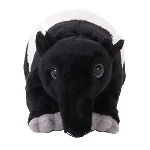 2017 new super soft white black malayan tapir plush animal stuffed china import toys