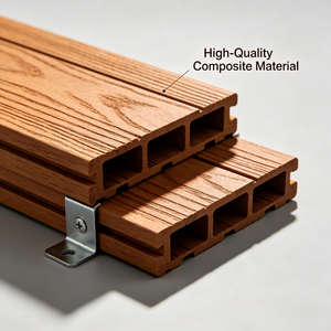 Paneles de Cerca Modulares de WPC de 4 Pies (6x2) con Malla de Seguridad 358, Color <span class=keywords><strong>Madera</strong></span> Roja, Envío Gratis, Compra Ahora - Product Image 1