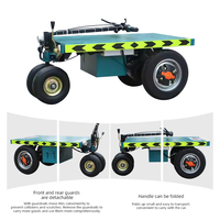Carro eléctrico plegable portátil, camión, remolque de superficie plana, elevador, acero duradero, materiales de madera, carga de 500kg, almacenamiento de compras