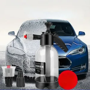 2L洗车喷雾瓶泡沫清洗喷雾器手动泵泡沫喷雾器汽车气压喷雾清洗器喷嘴可自动清洗车窗