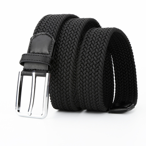 Bán sỉ bện vành đai cho nam giới pin hợp kim khóa dệt Vành đai vải bền vành đai vải đàn hồi cho thể thao ngoài trời dệt kim giản dị - Product Image 4