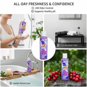 <span class=keywords><strong>Detergente</strong></span> <span class=keywords><strong>Intimo</strong></span> Femminile Delicato pH Bilanciato alla Mirtillo Rosso, Gel Organico per l'Igiene Intima Femminile, <span class=keywords><strong>Detergente</strong></span> Vaginale alla Curcuma per Donne - Product Image 5