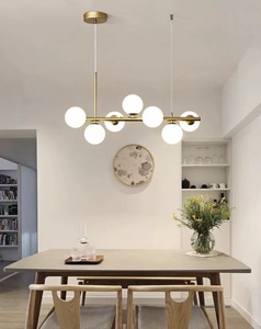 Moderne Scandinavische led-kroonluchters voor keuken, woonkamer, hal, eetkamer, moderne glazen bol, hangende hanglamp, binnenverlichting - Product Image 5