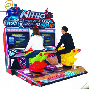 Jeu d'arcade de moto de luxe <span class=keywords><strong>FF</strong></span> de 42 pouces : simulateur de course de conduite à deux joueurs à pièces - Product Image 2