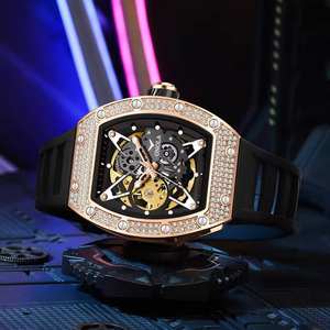 ONOLA 3838D Luxury Fashion <b>Watch</b> Hollow Out Fully Automatic Waterproof Men's <b>Mechanical</b> <b>Watch</b> With Diamond 3BAR Alloy - Product Image 2