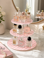 Organizador de Perfumes Acrílico Ecológico Personalizable de 3 Niveles, Exhibidor de Joyas y Cosméticos, Decoración Estética para el Hogar, Regalo Moderno