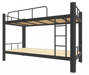 Heavy Duty Detachable Foldable Metal Frame Adult Double Steel Bunk <b>Bed</b> Knock Structure Modern Living Room Hotel School Bedroom - Product Image 1