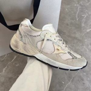 Chaussures de sport en cuir véritable sur mesure de créateur, blanches, en duvet d'oie, respirantes, tendance de la mode, légères, chaudes, style de rue - Product Image 2