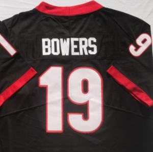 Brock bb — maillot de Football, noir, qualité supérieure, cousu, du collège américain, nouvelle collection - Product Image 1