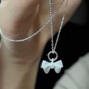 Vendita calda di tendenza alla moda collane di perline eleganti per bambini lucchetto con perla stile Punk coreano gioielli all'ingrosso - Product Image 1