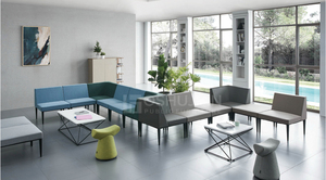 Oshujian Sản Xuất Trực Tiếp Lounge Thép Da Trường Văn Phòng Hiện Đại Phân Đoạn Tiếp Nhận Chờ Đợi Sofa - Product Image 2