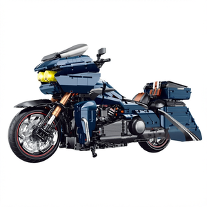 Ensemble de blocs de construction de moto de croisière à double éclairage, 2410 pièces, kit de briques en plastique ABS, jouet technique, cadeau - Product Image 1
