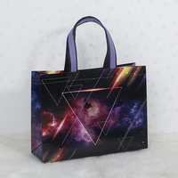 Tas Hadiah Ramah Lingkungan, Biodegradable, Dapat Digunakan Kembali, Berbahan Kain Non-Woven Berlapis Film, Cetak Sablon, untuk Sepatu dan Pakaian