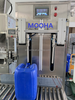 Machine de remplissage semi-automatique de liquides haute précision 10 kg pour savon, détergent, huile de cuisson, huile moteur, boissons et remplissage de bouteilles en verre