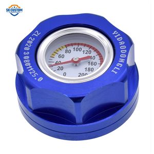 Couvre-<span class=keywords><strong>bouchon</strong></span> de réservoir de carburant et filtre à huile moteur en aluminium avec <span class=keywords><strong>jauge</strong></span> de température pour Honda Toyota Nissan - Product Image 5