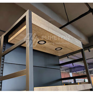 نظام رفوف السوبر ماركت رفوف معدنية خشبية على الوجهين معدات جندول خفيفة معدنية معدنية معدنية معدنية - Product Image 5
