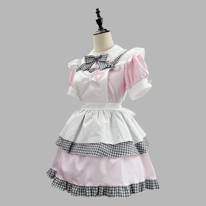 Robe de cosplay Zixiao Pink Angel Maid, uniforme japonais Lolita avec ailes - Product Image 3