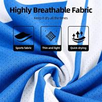 Maillot de football personnalisé entièrement sublimé avec logo, nom et numéro – Respirant, séchage rapide, tenue d'équipe pour matchs et entraînements de club