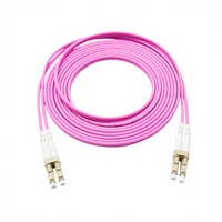 DIMAN LC-LC 1M LSZH -09 OM4 100/40/10Gb Kabel Patch Serat Optik SFP Transceiver 50/125m untuk Jaringan/Data Perusahaan