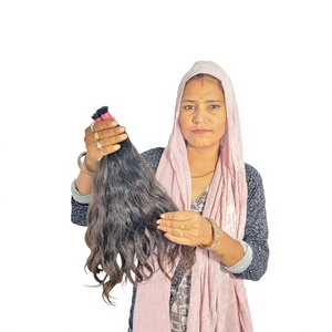 Vente en gros d'extensions de cheveux Remy vierges ondulées, Style Super Wave, Paquets originaux à double trame avec cheveux indiens vietnamiens - Product Image 1