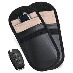 حقيبة لحماية مفتاح السيارة من الصدمات الجلدية، بها أكياس لحماية مفتاح السيارة من الصدمات المخصصة PU، pu 500 قطعة CN