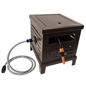 <span class=keywords><strong>Enrouleur</strong></span> <span class=keywords><strong>de</strong></span> tuyau d'arrosage en métal pour jardin Vertak, encastrable, vide, pour tuyau <span class=keywords><strong>de</strong></span> 50 m avec manivelle - Product Image 3