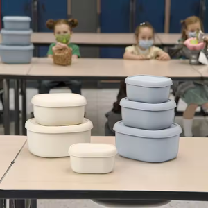 Silicone Fresh-Keeping <b>Box</b> Food Grade Lunch <b>Box</b> Refrigerator Microwave Oven Heating With Lid Fruit Bento <b>Box</b> - Product Image 4