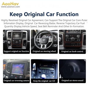 Aoonav กล่องถอดรหัสระบบแอนดรอยด์ Qualcomm Snapdragon สำหรับ Dodge RAM 2013-2018ไร้สาย CarPlay หน้าจอสเตอริโอ - Product Image 4