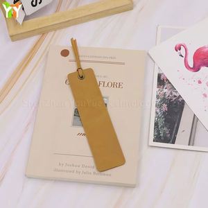Quick Ship PU Leather Modern <b>Bookmark</b>-Personalized Embossed Design Portable for Promotional <b>Gifts</b> Student Use Birthday - Product Image 4