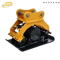 Compacteur à plaque vibrante hydraulique HOPE HP-02, moteur de haute qualité, plaque vibrante 1-3t pour compactage de fondations d'excavatrices