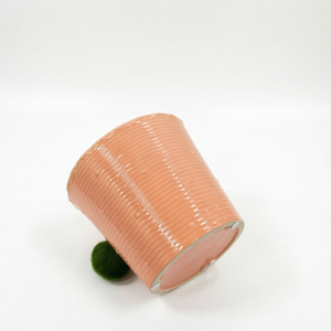 Pots à fleurs en céramique <span class=keywords><strong>de</strong></span> qualité supérieure, 6,5 pouces, rose pêche, à bord festonné côtelé, pour <span class=keywords><strong>une</strong></span> <span class=keywords><strong>d</strong></span>écoration élégante <span class=keywords><strong>de</strong></span> la maison et du jardin, plantes et fleurs <span class=keywords><strong>d</strong></span>'intérieur - Product Image 4