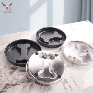 Bol <span class=keywords><strong>de</strong></span> nourriture lente durable en acier inoxydable personnalisé Double face utiliser des collations plateau <span class=keywords><strong>de</strong></span> nourriture bol <span class=keywords><strong>de</strong></span> collation pour chats chiens prévention rapide - Product Image 1